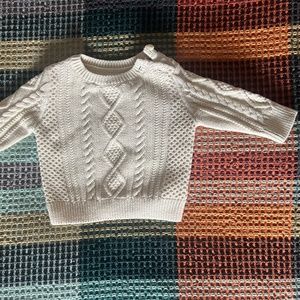Baby Gap Cream Cable Knit Sweater